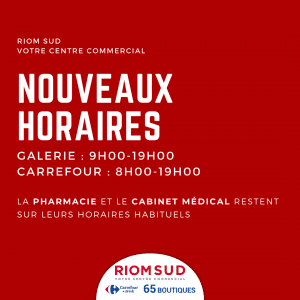 Changement d’horaires