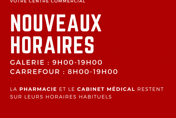 Changement d’horaires