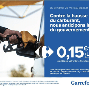 Opération carburant chez Carrefour !