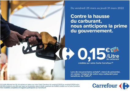 Opération carburant chez Carrefour !