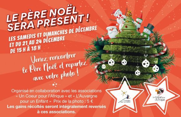 Le Père Noël sera dès demain à Riom Sud !