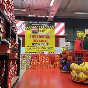 Liquidation avant travaux chez Sport 2000 !