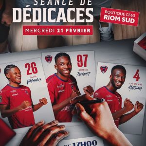 Séance de dédicaces avec le Clermont Foot !