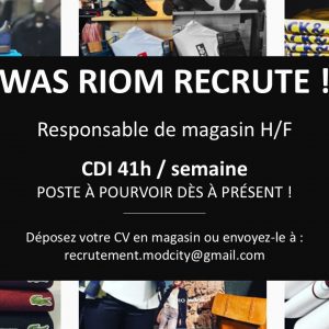 Votre boutique WAS Riom Sud recrute !