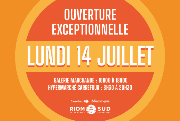 OUVERTURE EXCEPTIONNELLE