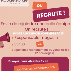 Rouge Gorge Riom Sud recrute