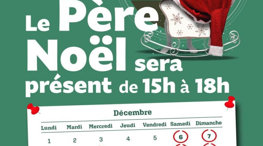 Photos : Le Père Noël est à Riom Sud !
